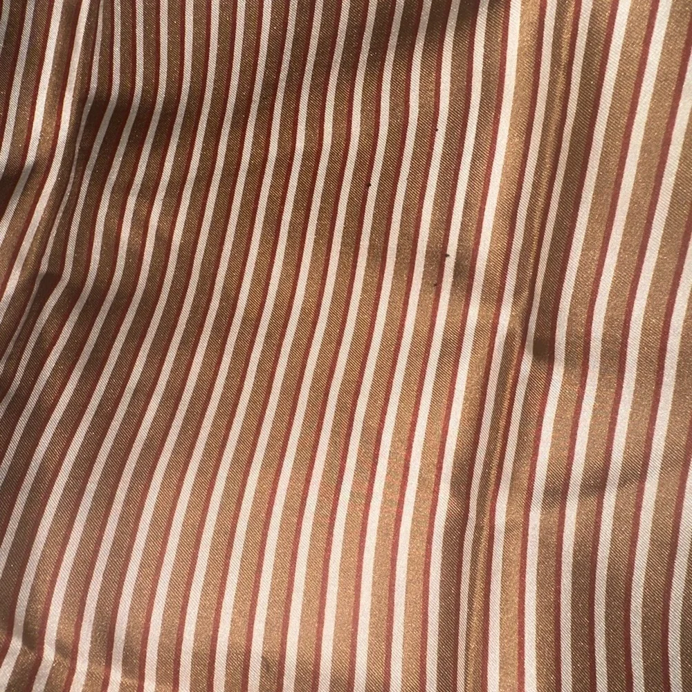 Yves Saint Laurent Men's Gold and Red Silk Scarf - Picture 5 of 10